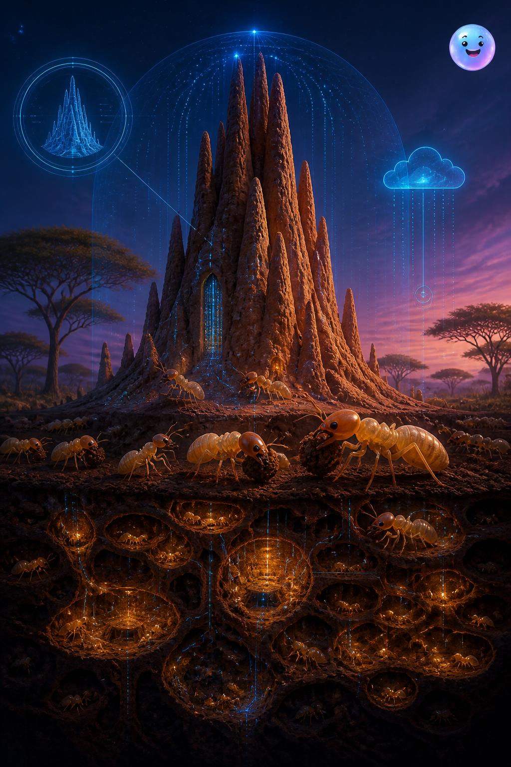The brainless builders of the savanna