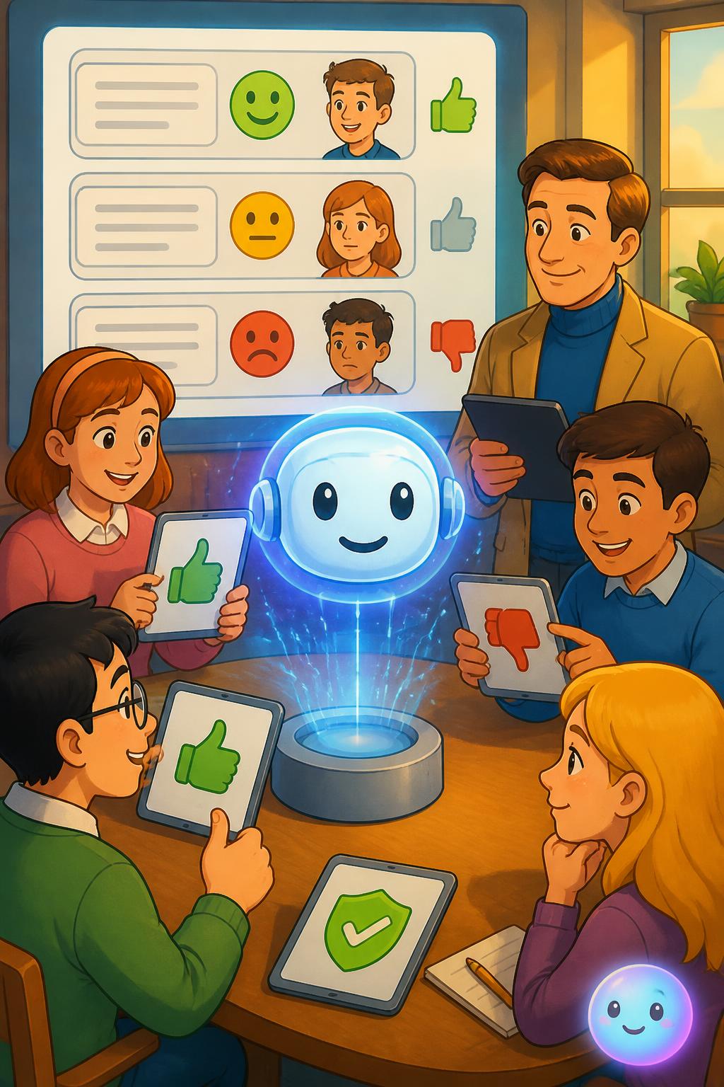 Learning from human thumbs-up