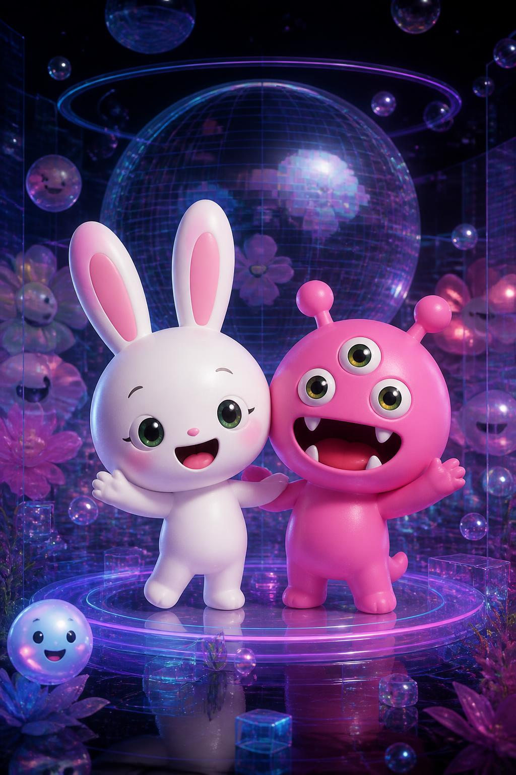 Los personajes Kaikai y Kiki