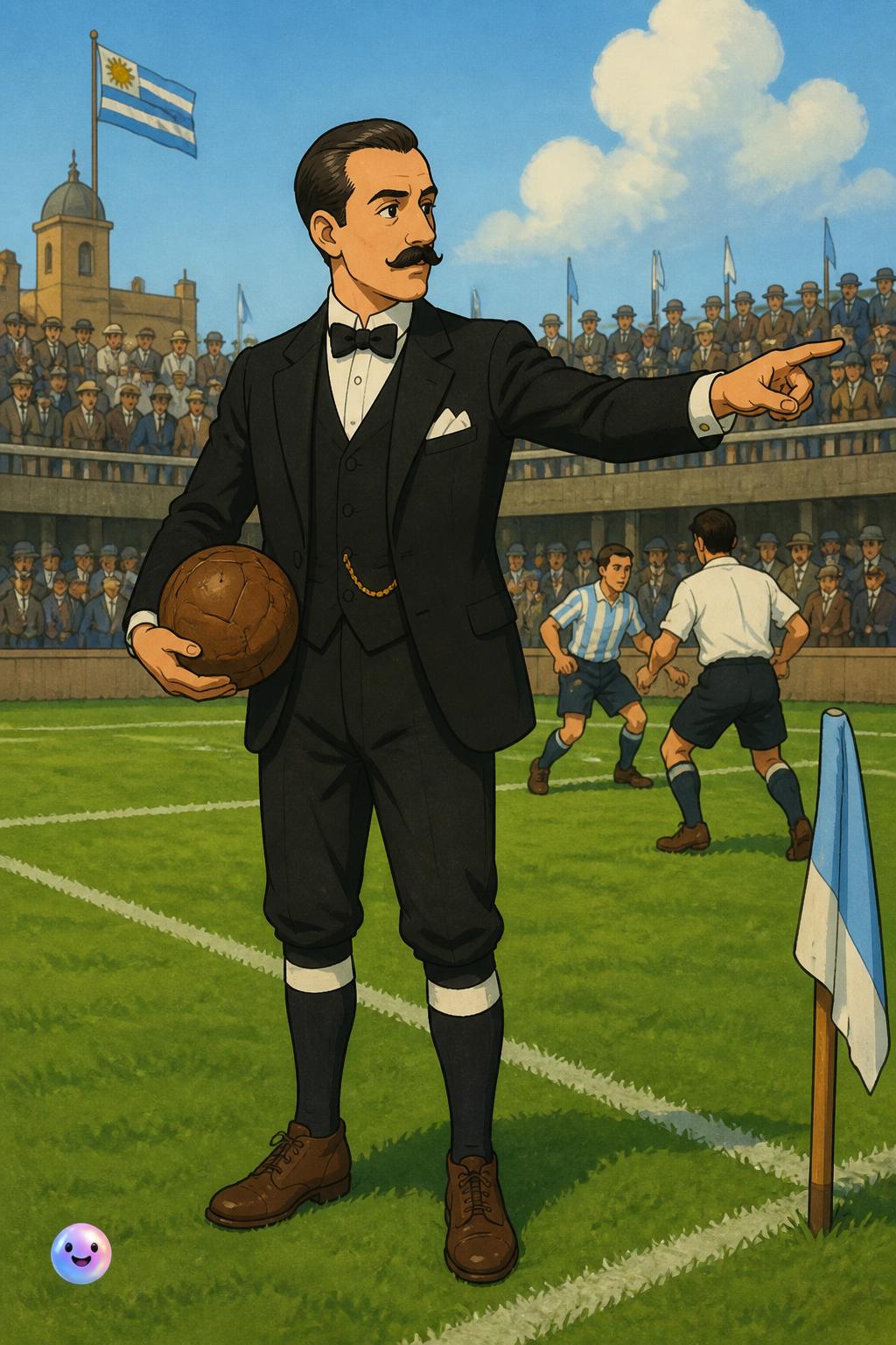 Un árbitro vestido de gala formal