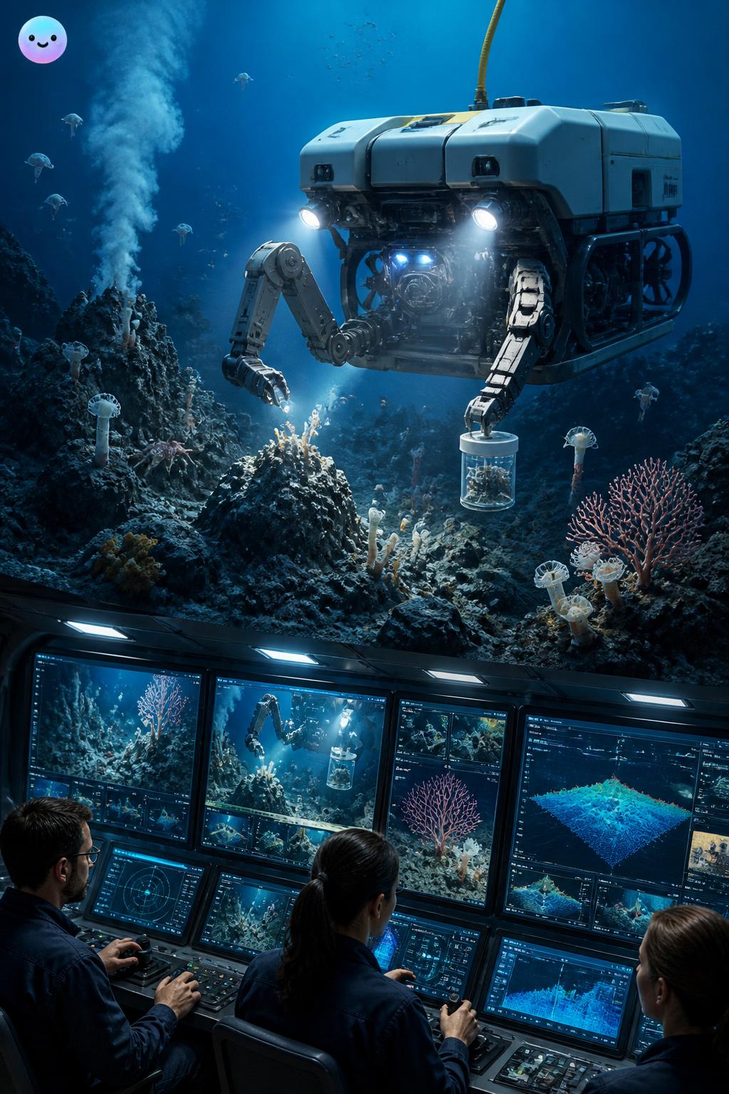 Robotic explorers mapping the unknown seabed