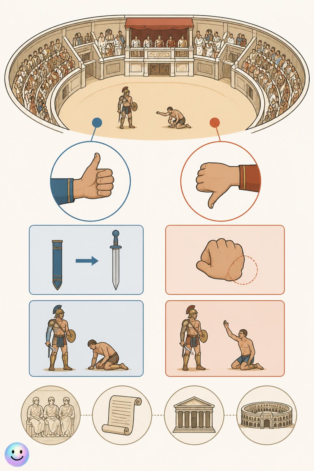 The mystery of the thumb gesture