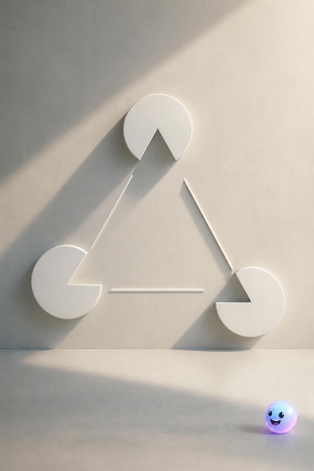 Building sharp triangles out of thin air