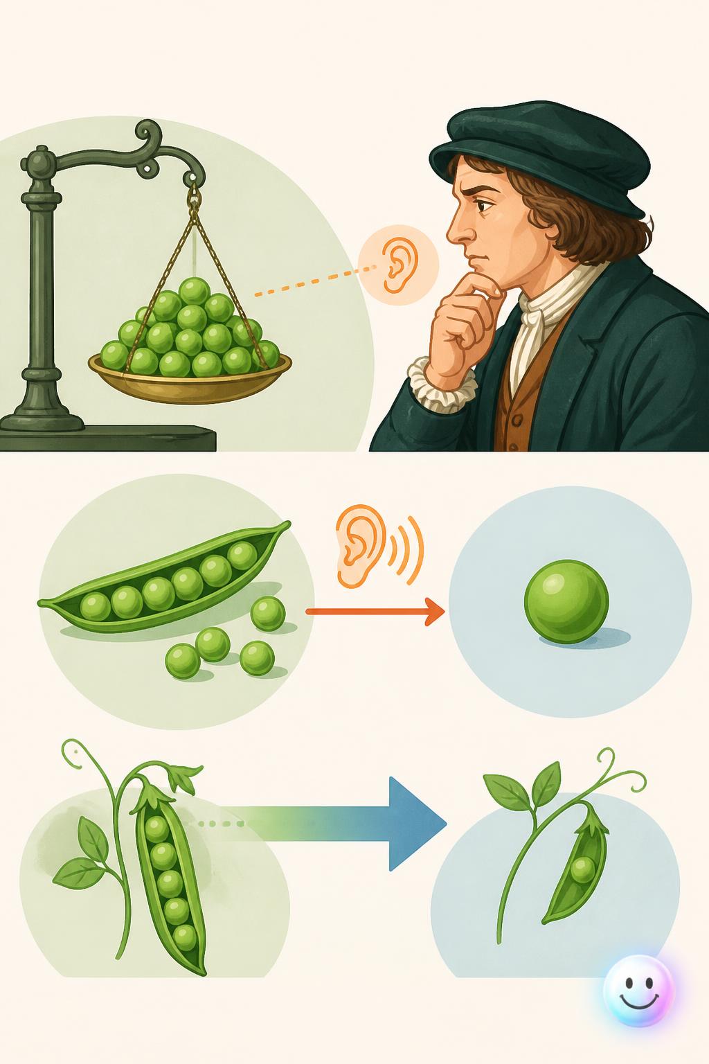 The singular mistake of the pea