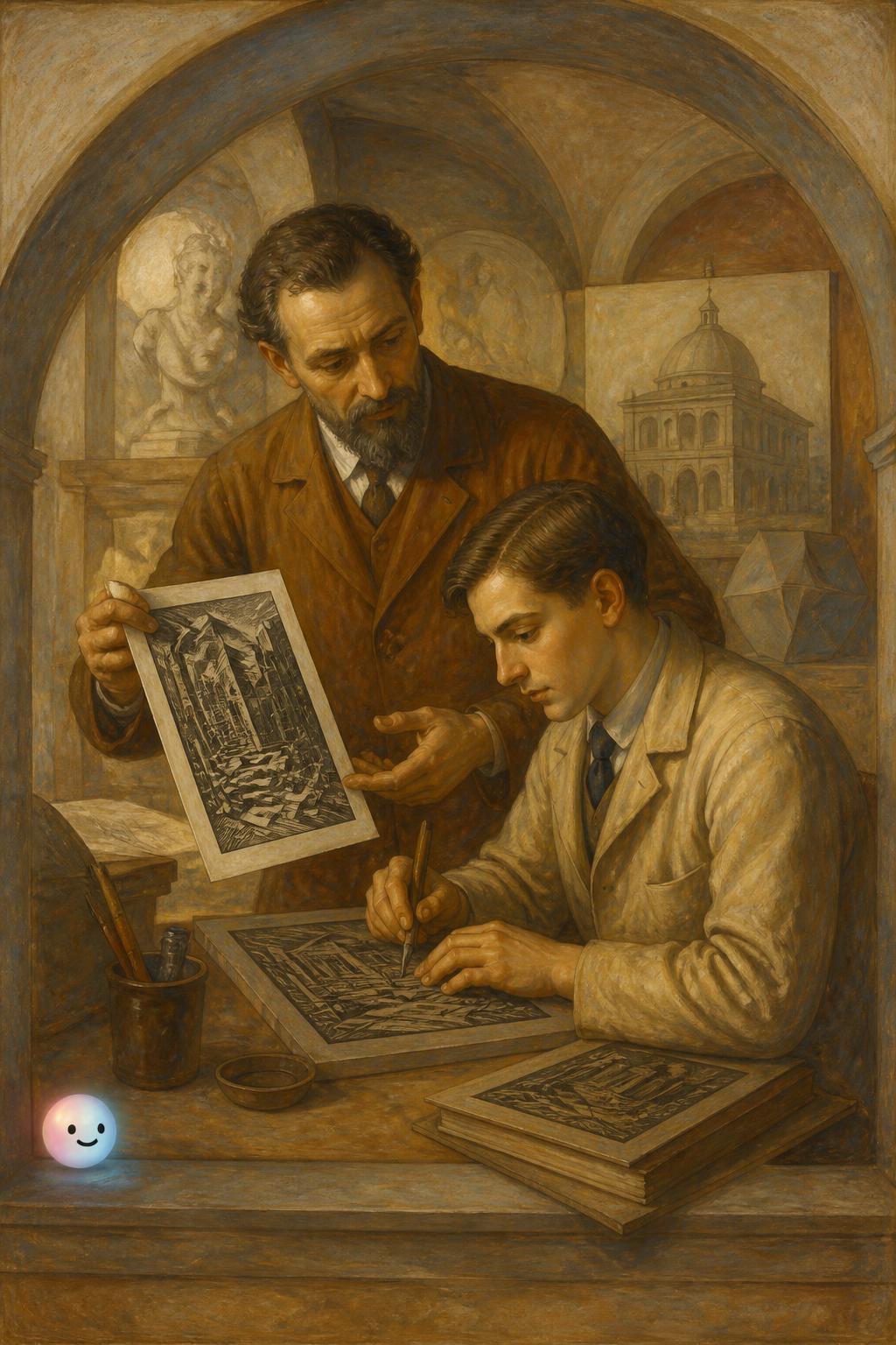 From architecture to graphic art switch