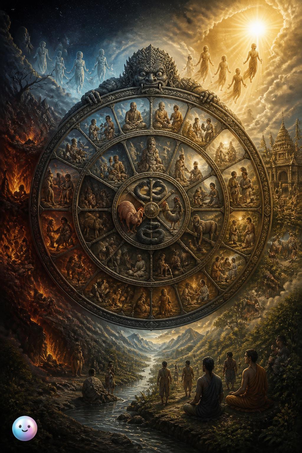 The endless wheel of Hindu Samsara