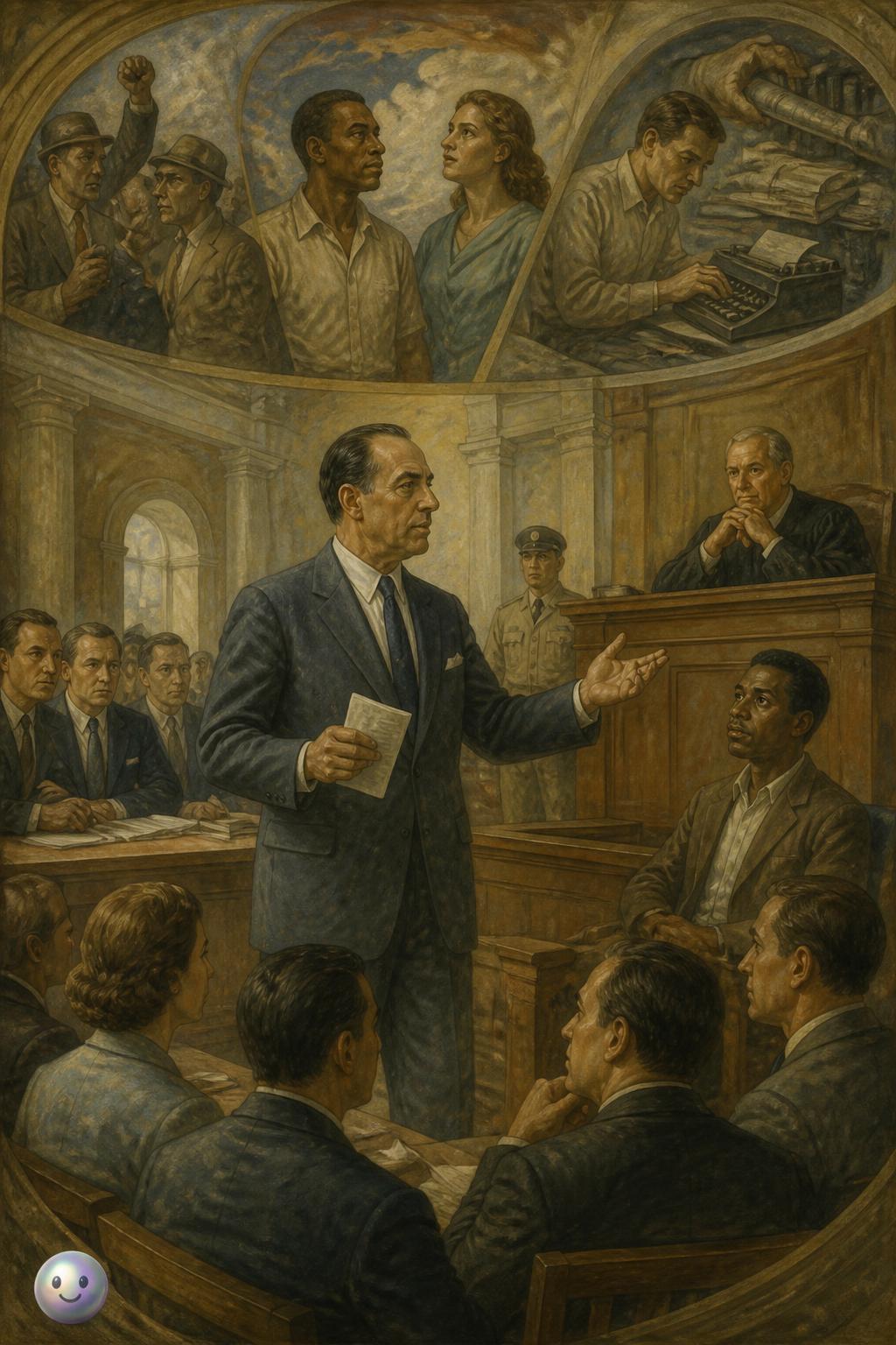 Serious drama enters the courtroom