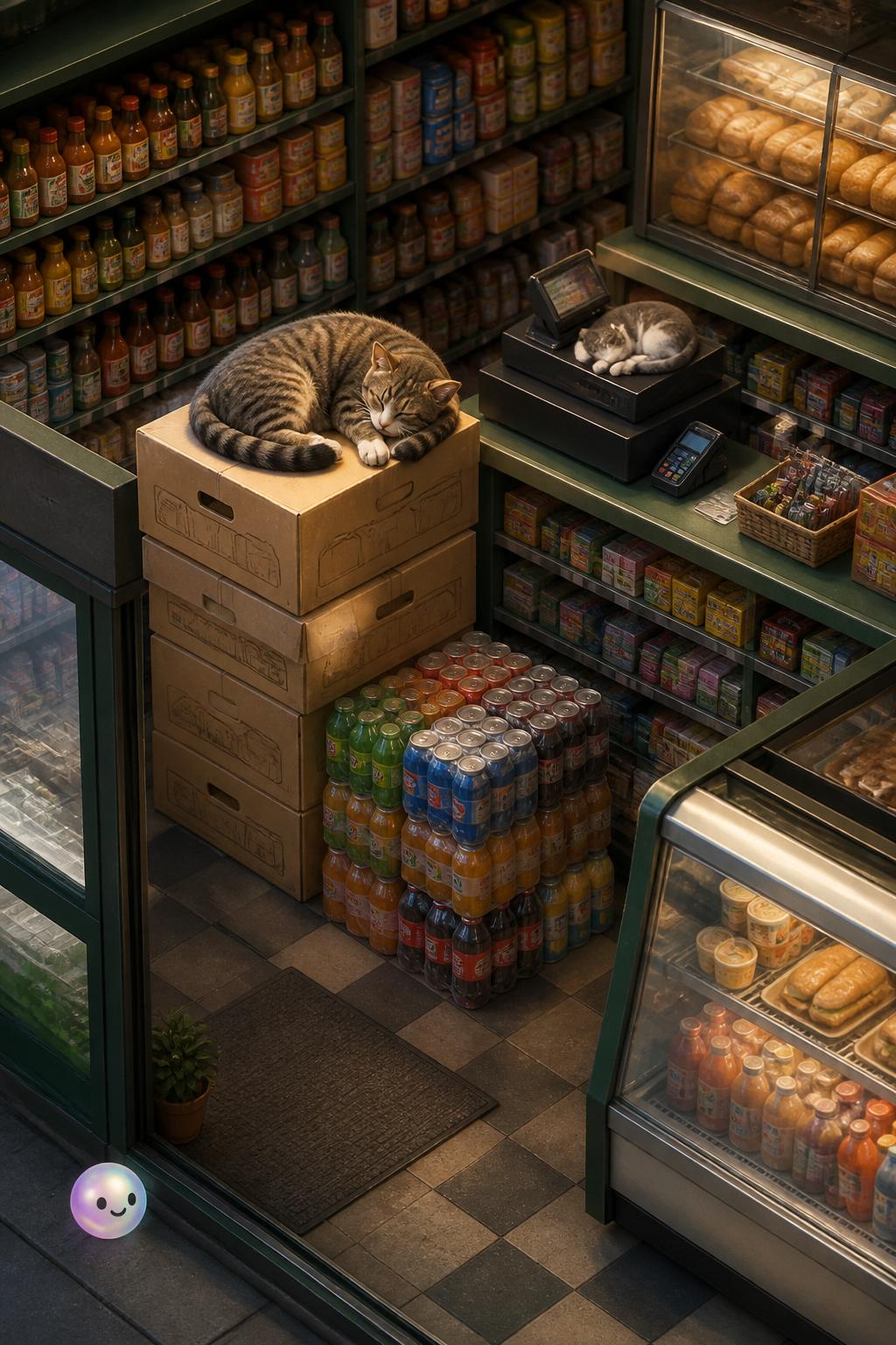 The art of the cardboard nap