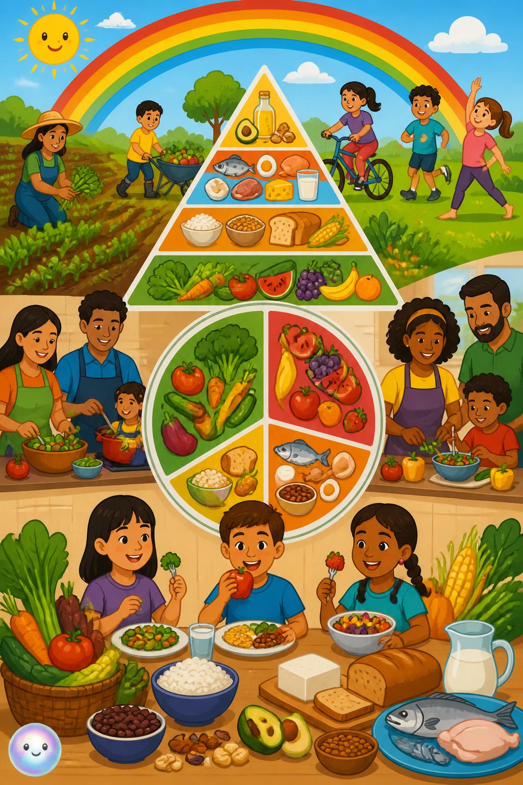 El arcoíris de las verduras