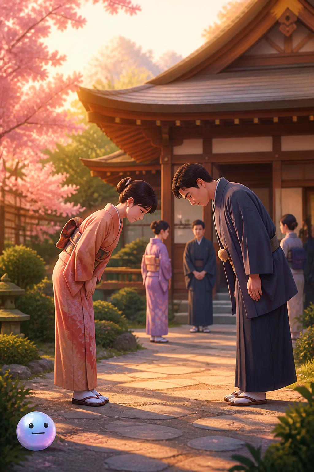 La reverencia y el arte del ojigi en Japón