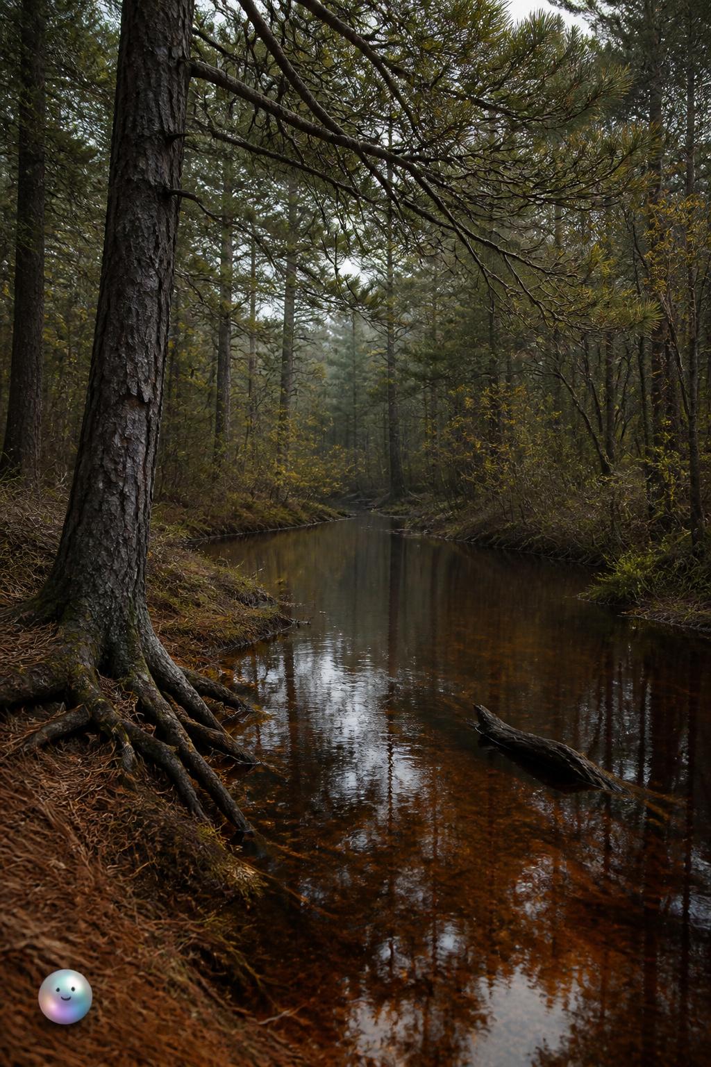 Pitch pines and acidic cedar waters