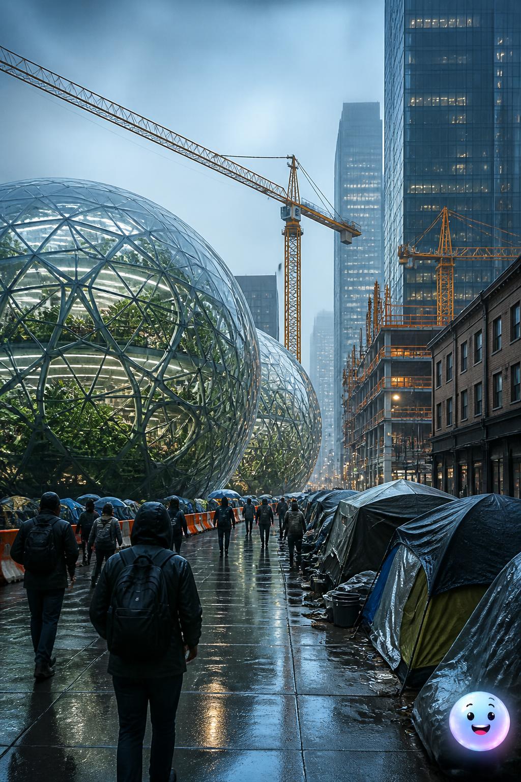 The giant glass Spheres of Seattle