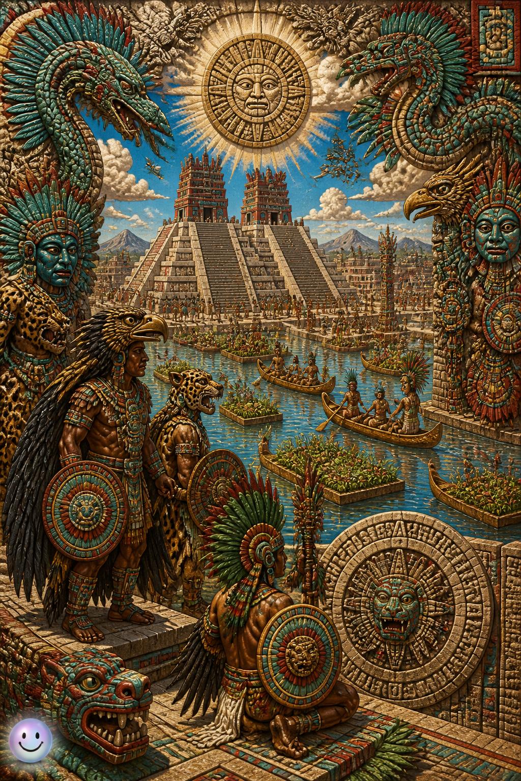 La fundación de Tenochtitlan en el lago de Texcoco