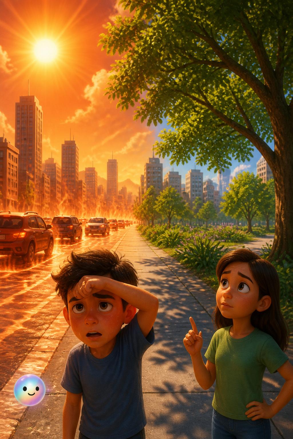 Islas de calor en el asfalto
