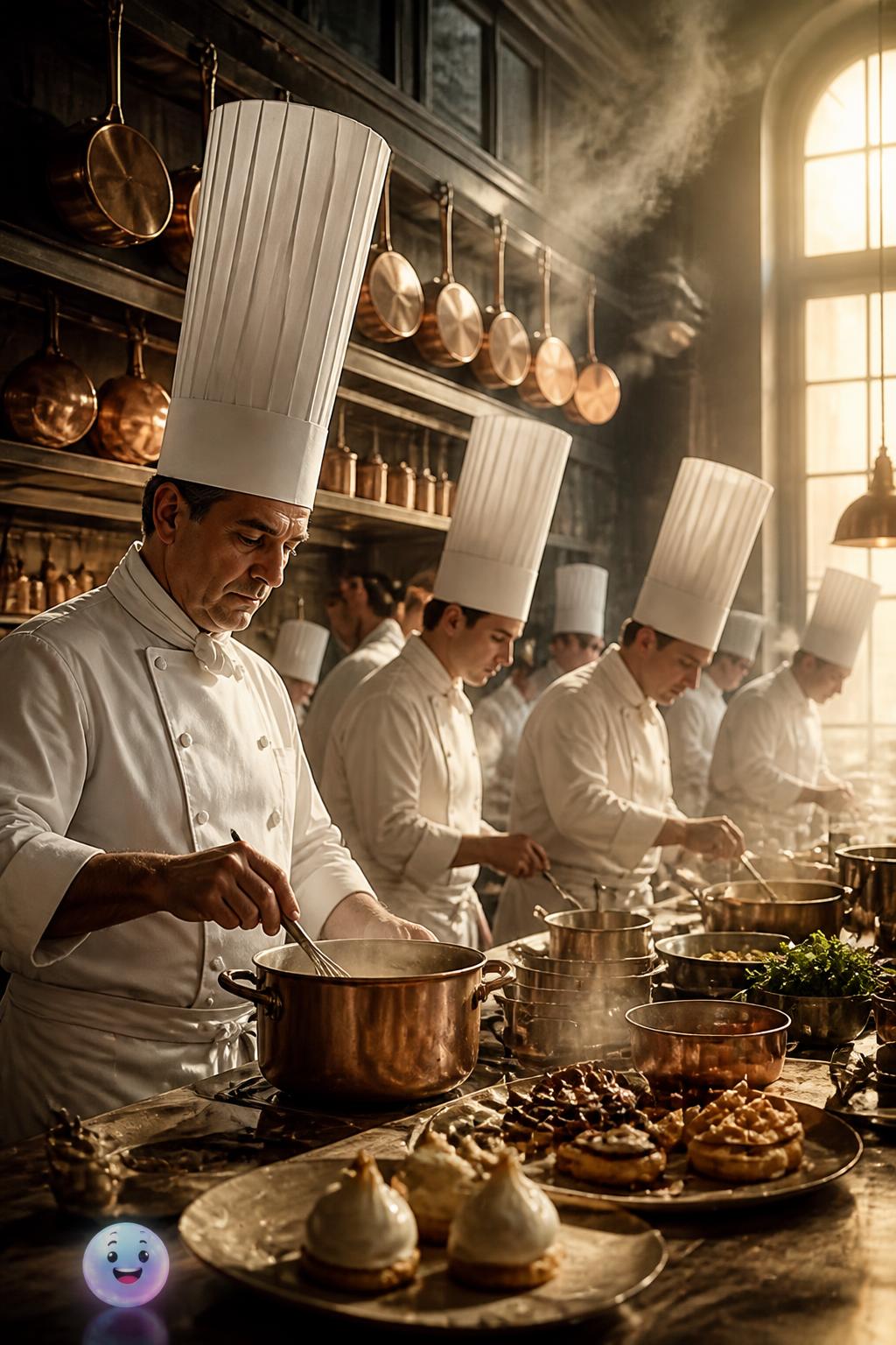Los sombreros altos de la cocina