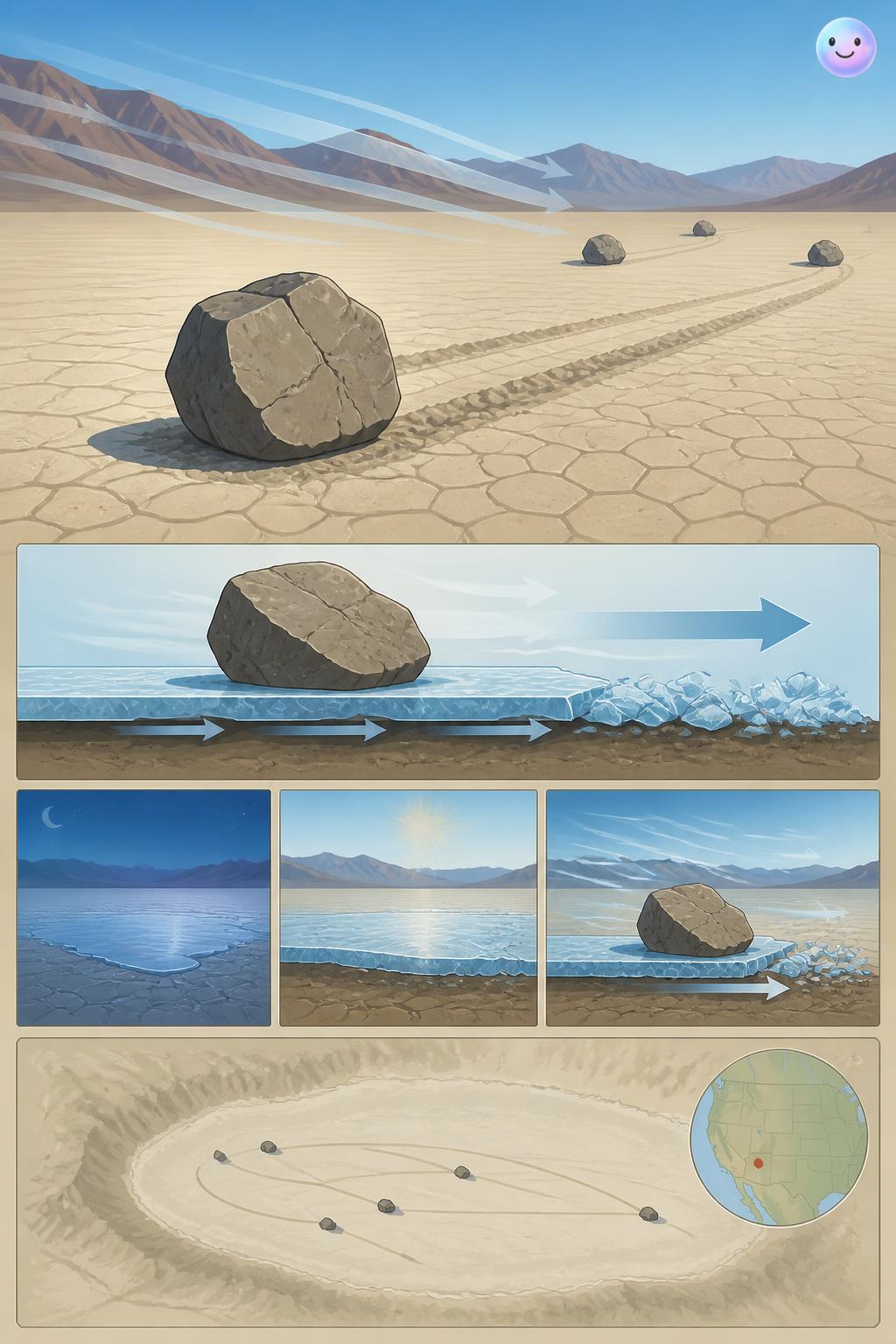 Las piedras que caminan solas