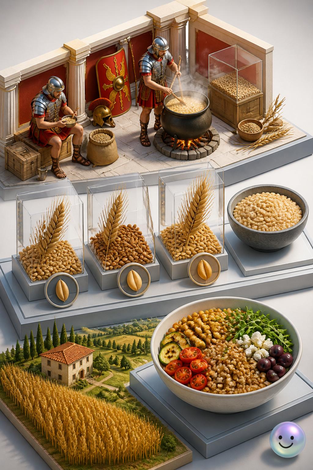 Farro and the fuel of Roman soldiers