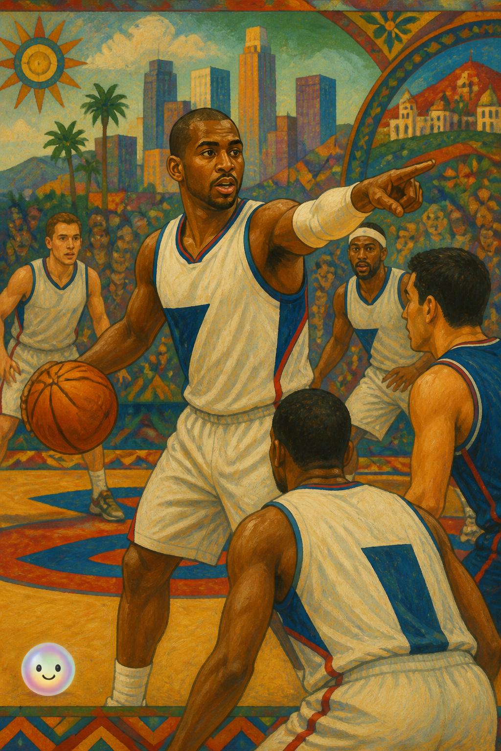Chris Paul orchestrating the offense
