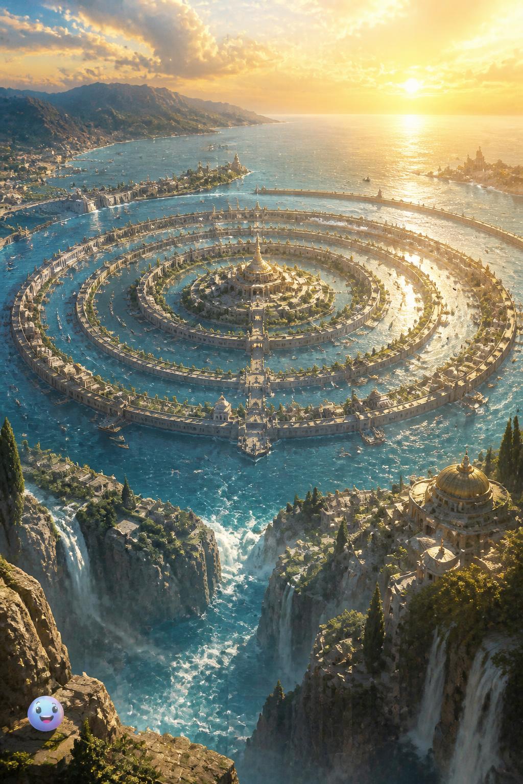 The geography of a fictional empire