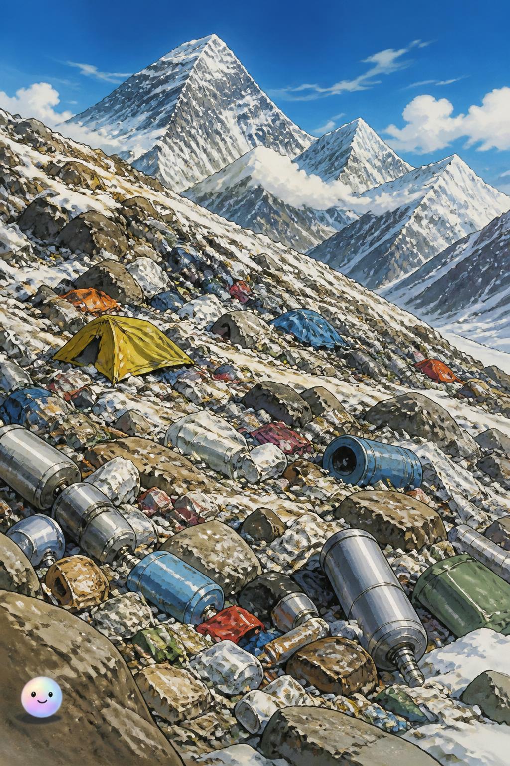 La alarmante acumulación de basura en la montaña