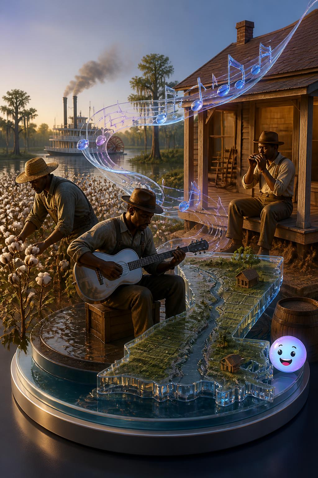 The expressive wail of the Mississippi blues