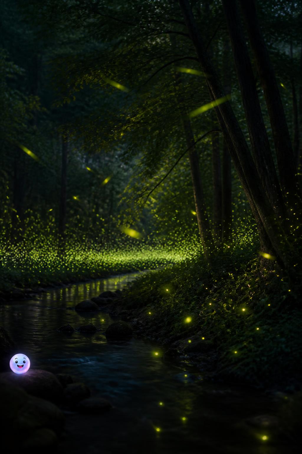Nature's flashing light shows