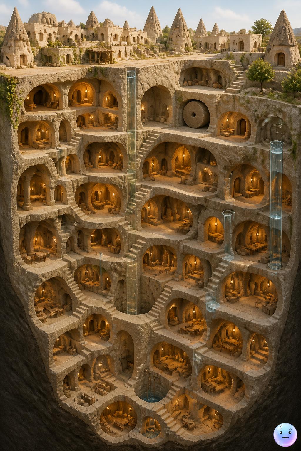 The underground labyrinth of Derinkuyu