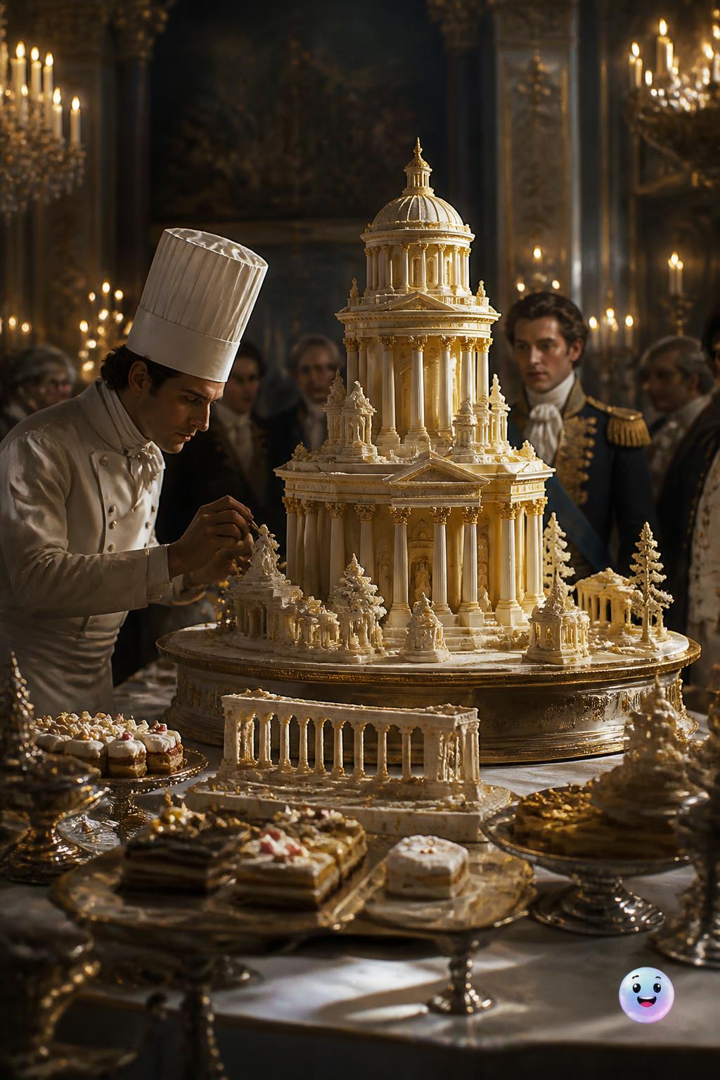 Le torte giganti che sfidavano la gravità nei banchetti
