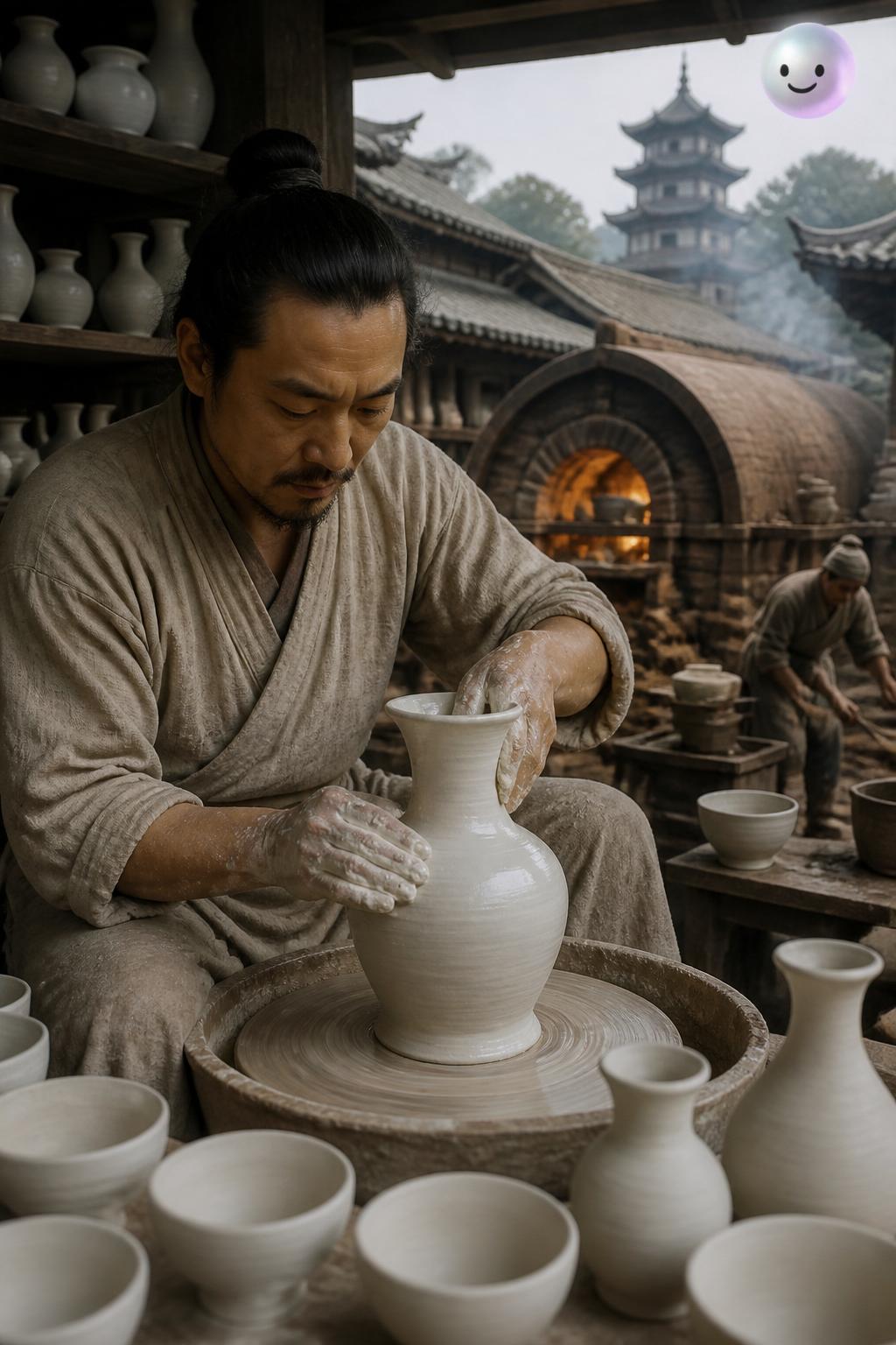 Clay turned to white gold