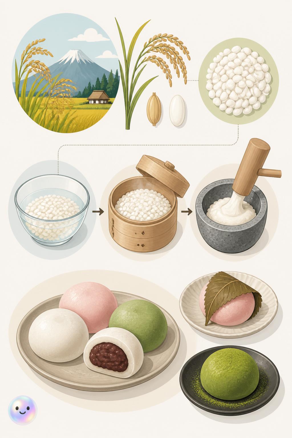 El arroz mochigome como ingrediente base