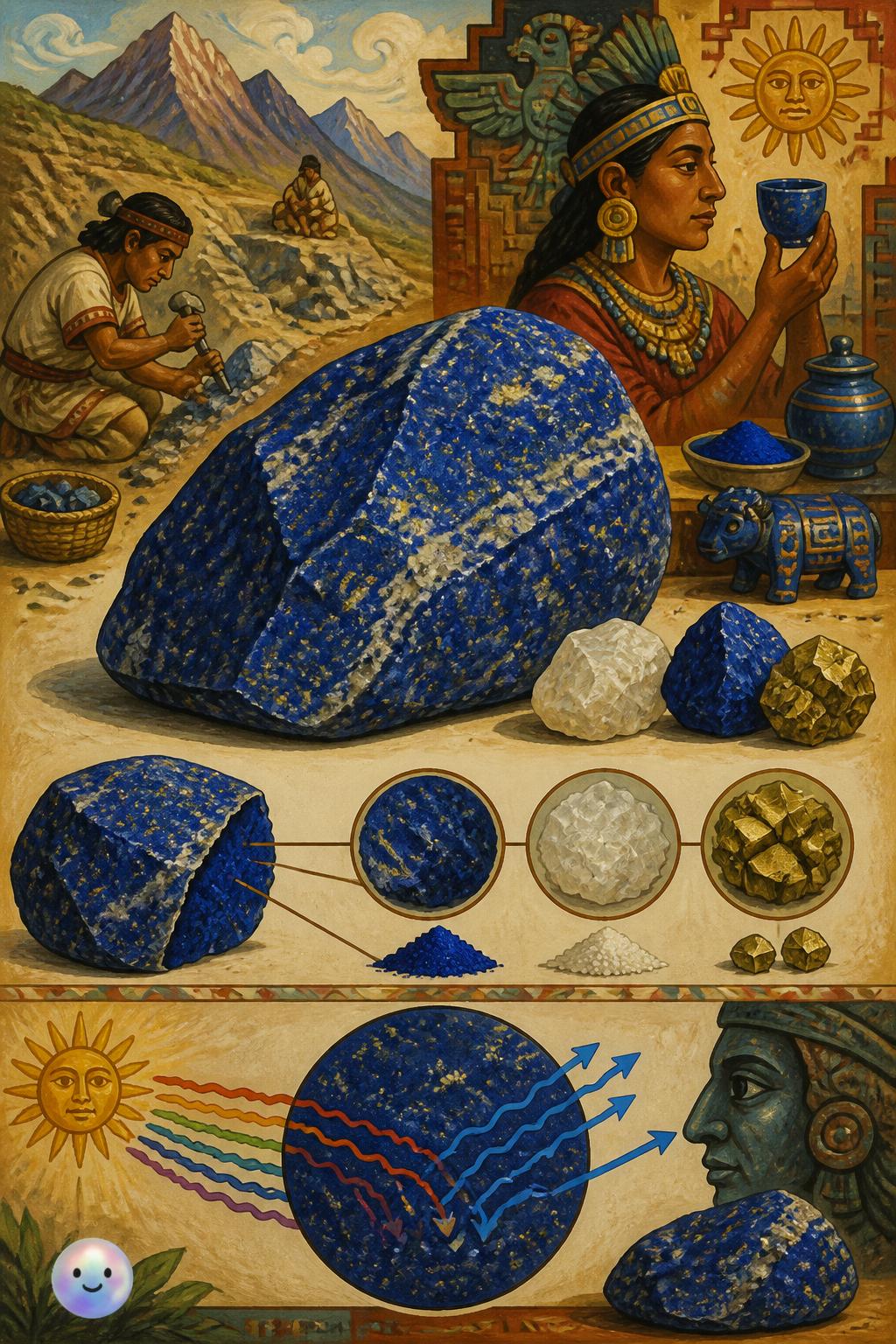 What makes the stone blue