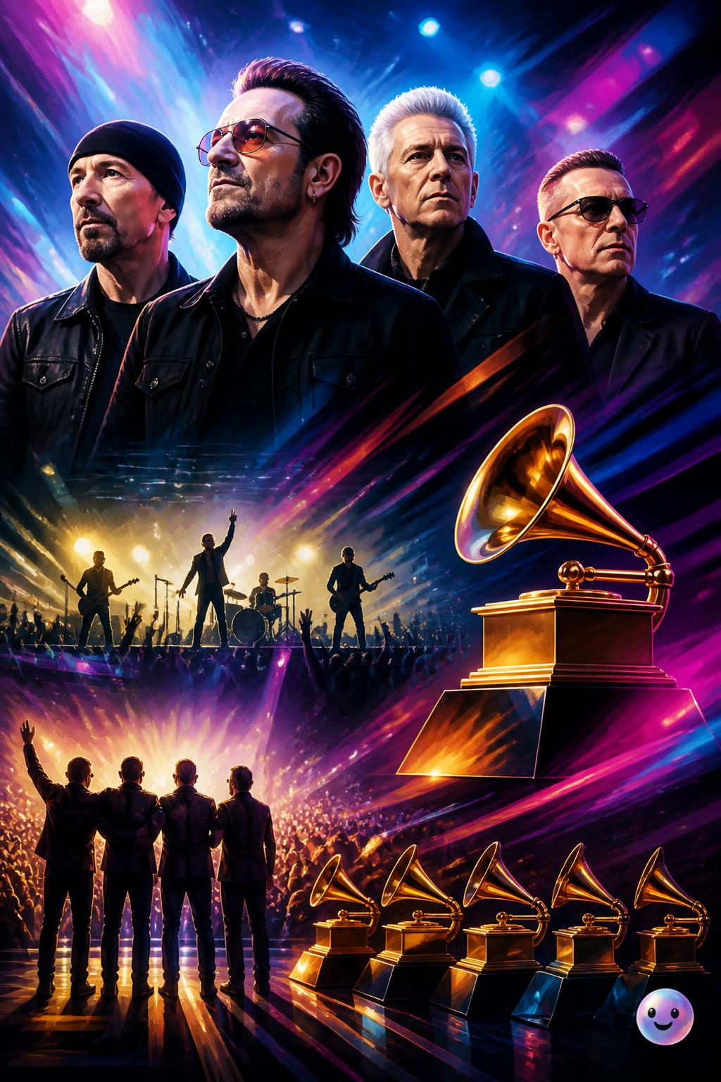 U2 dominates the rock categories