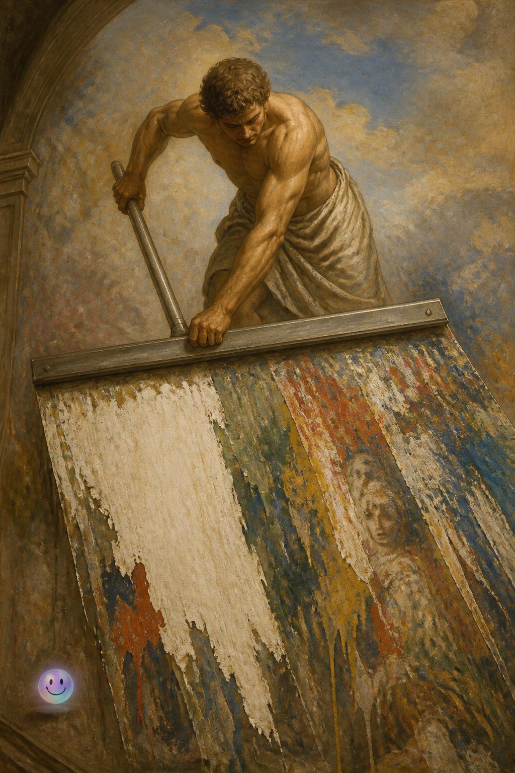 The giant squeegee that scraped away reality