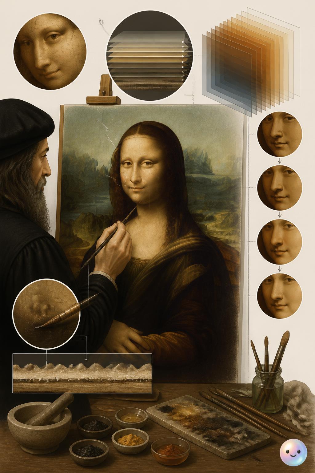 How Leonardo painted without leaving any brushstrokes