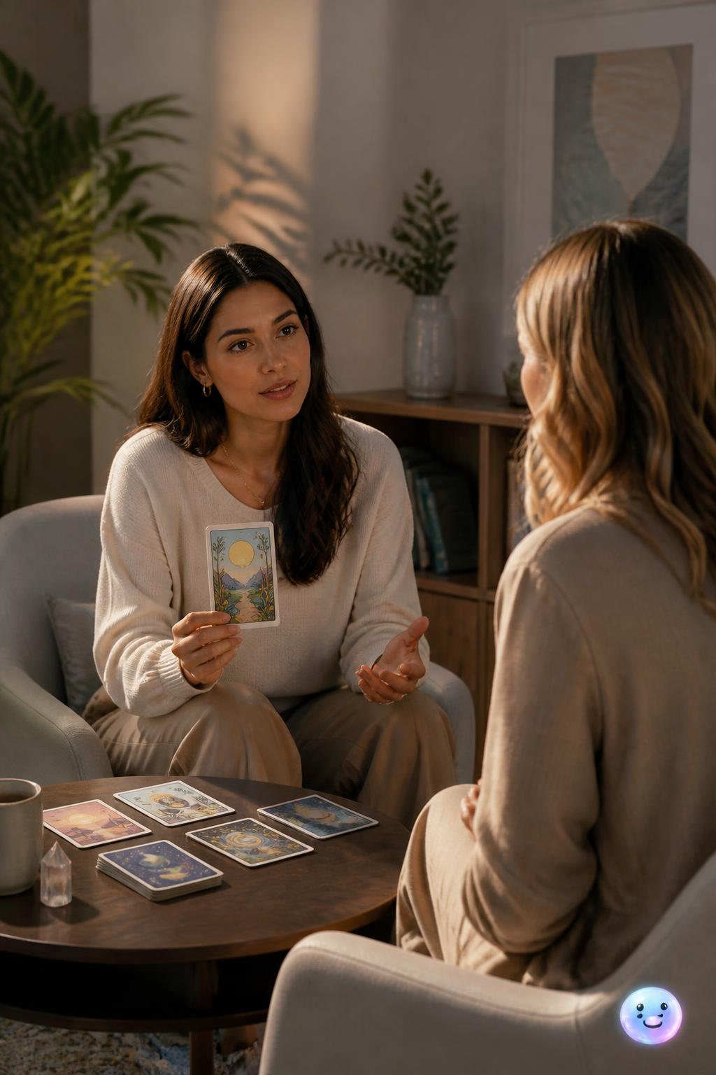 Modern therapy with illustrated cards