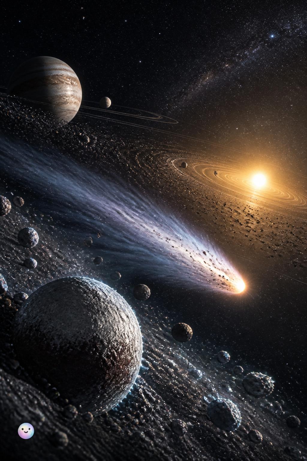 The birth of long-period icy comets