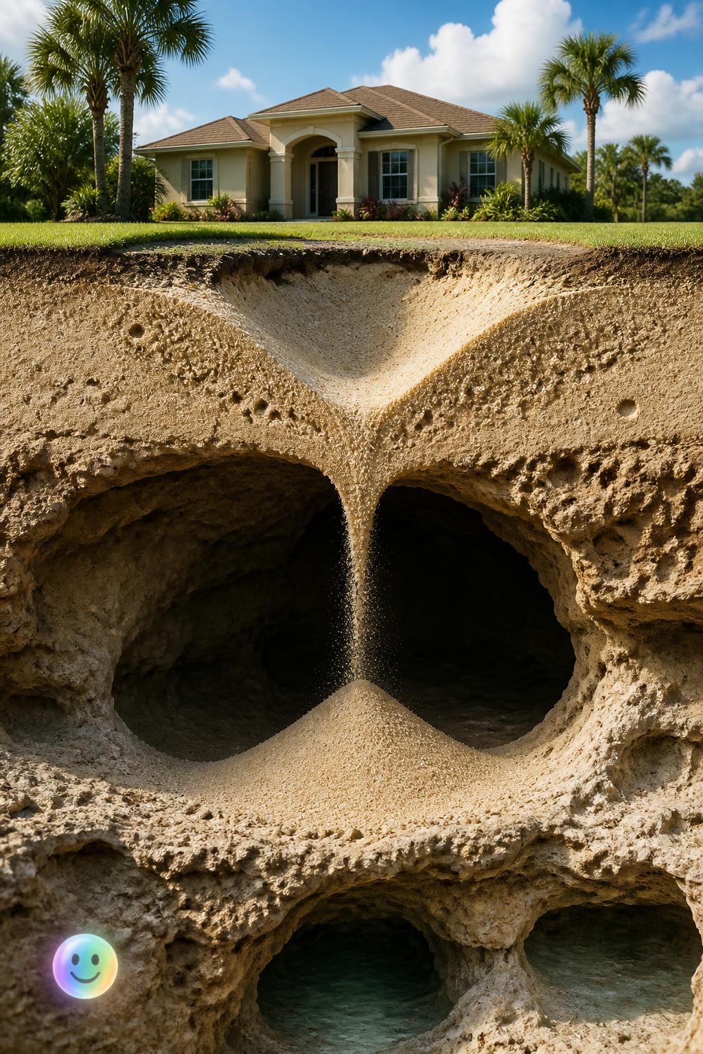 The creeping sag of cover-subsidence sinkholes