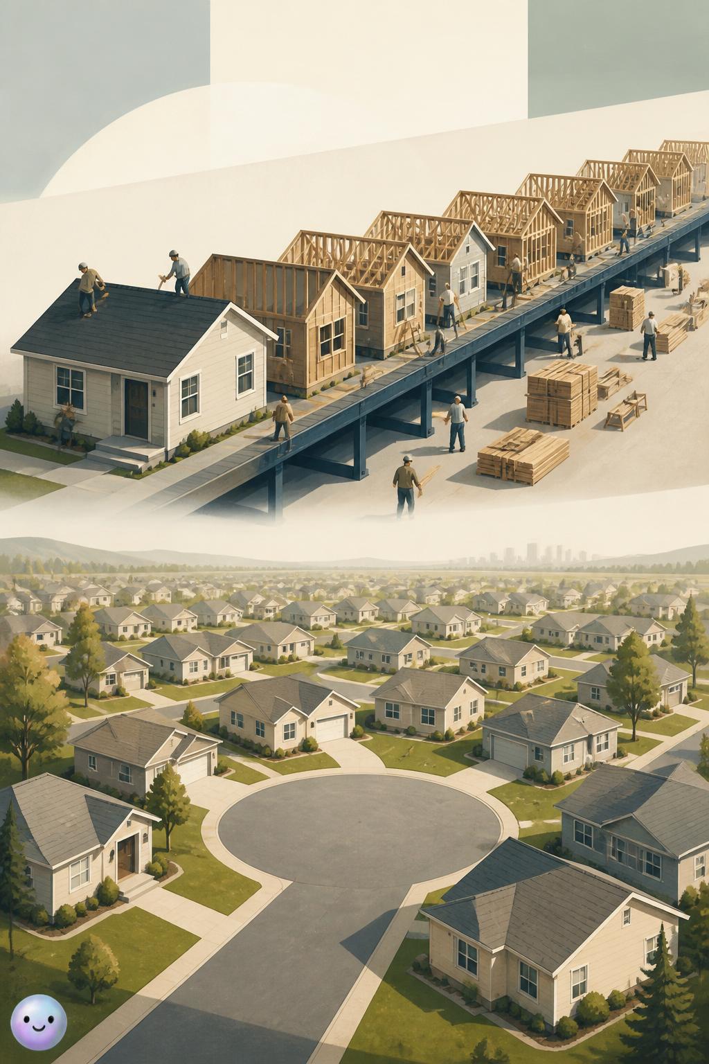 Houses built on assembly lines