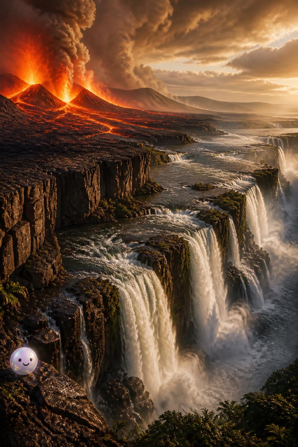 El choque de lava prehistórico