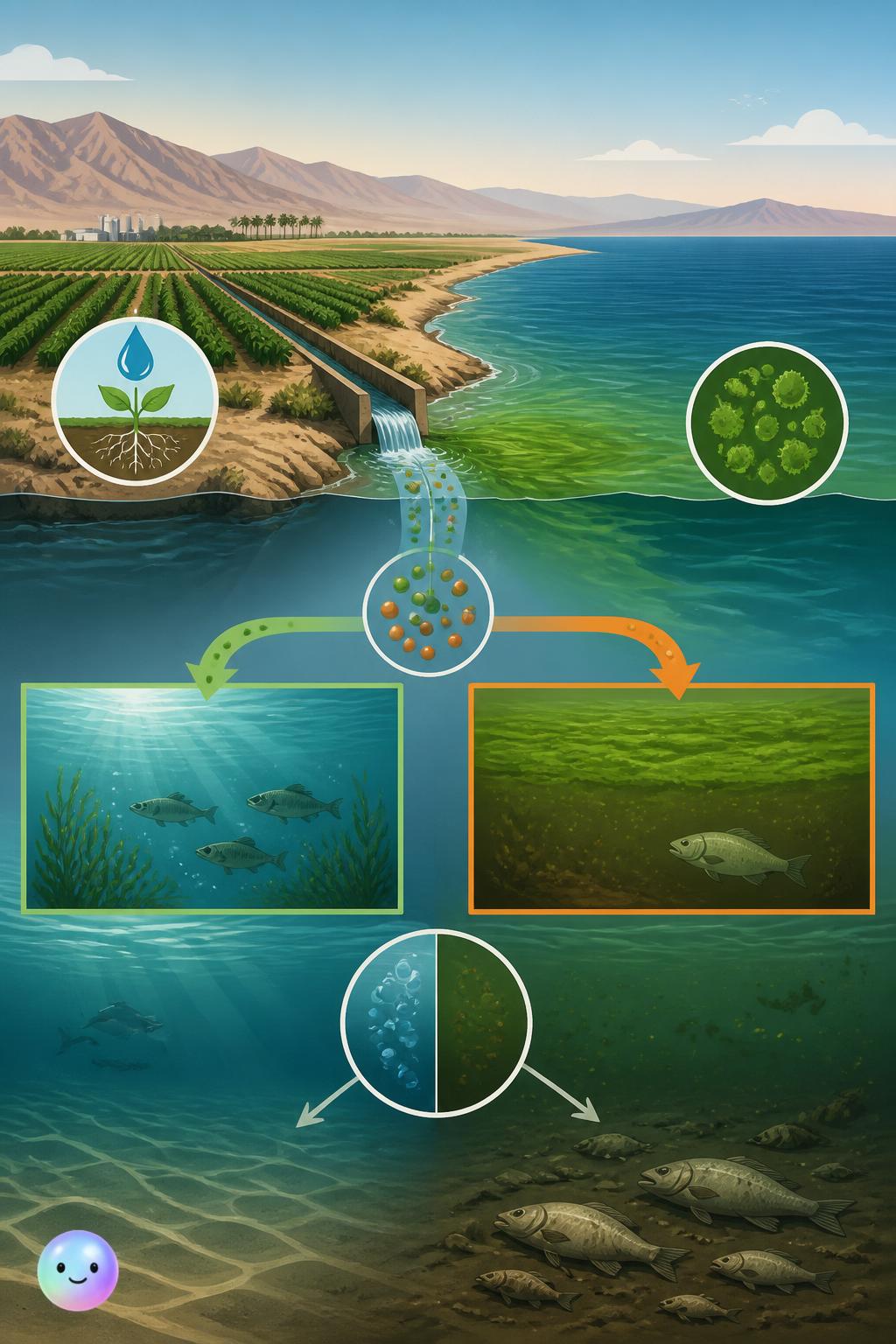 Agricultural runoff as a double-edged sword