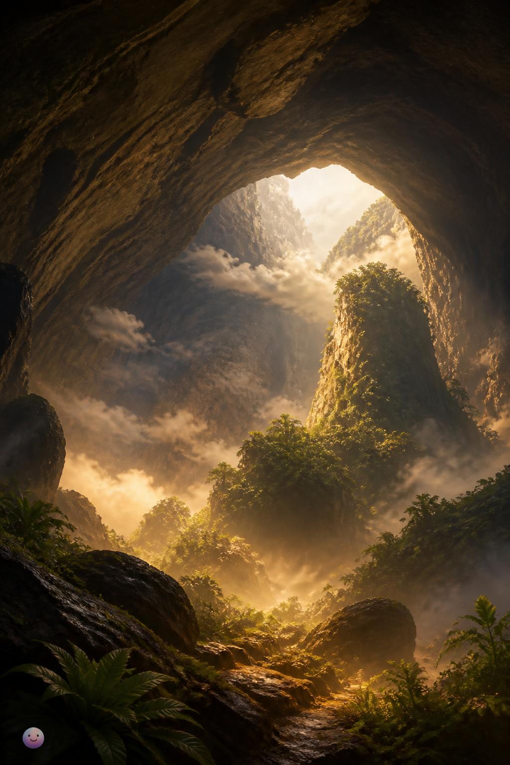 The cave with its own weather