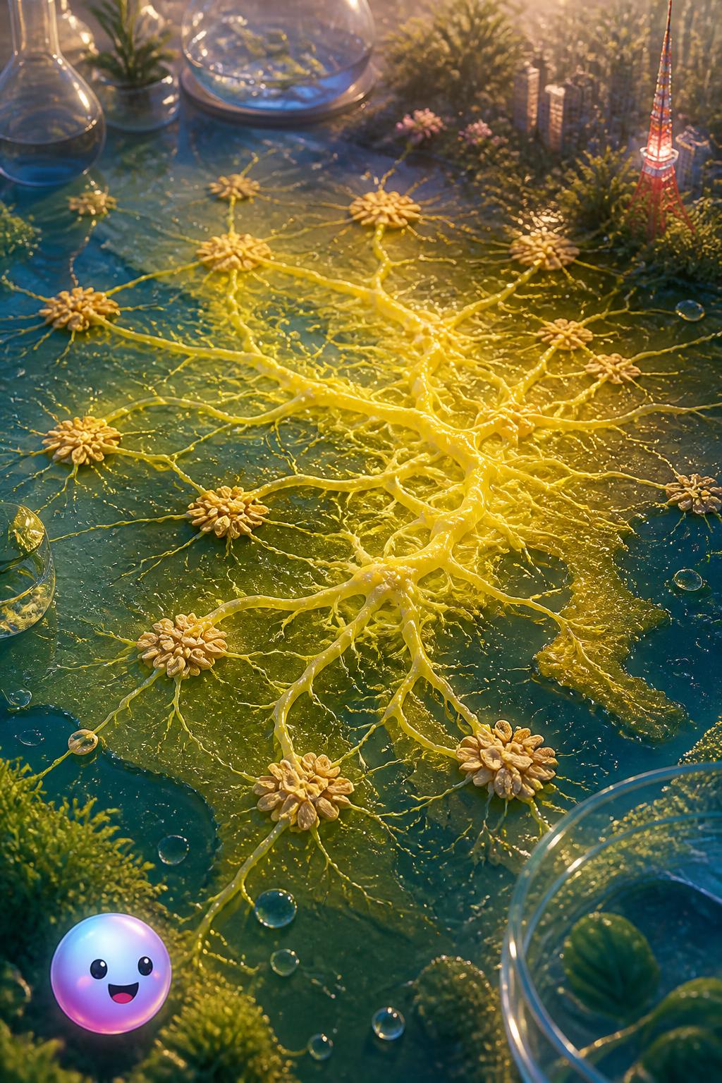 Slime mold transit planners