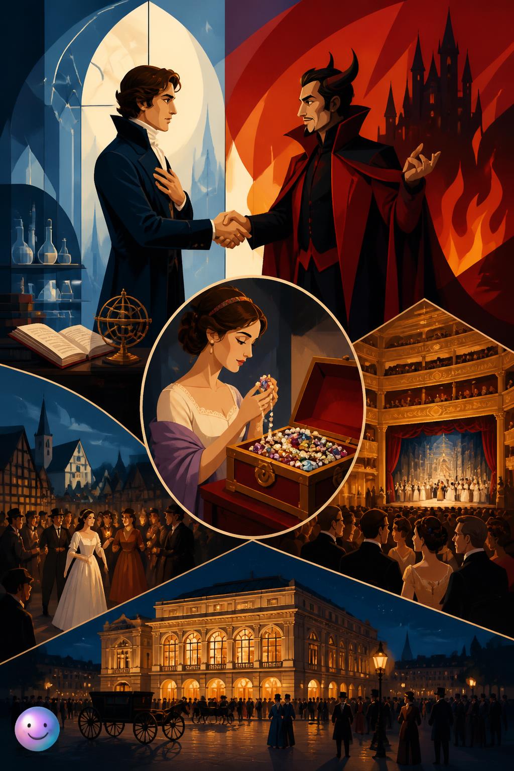 The bargain with the devil in Faust