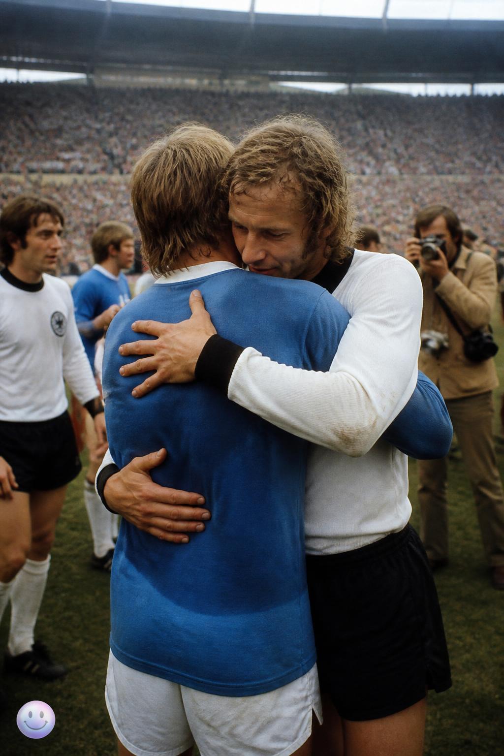 El histórico abrazo de Alemania en 1974