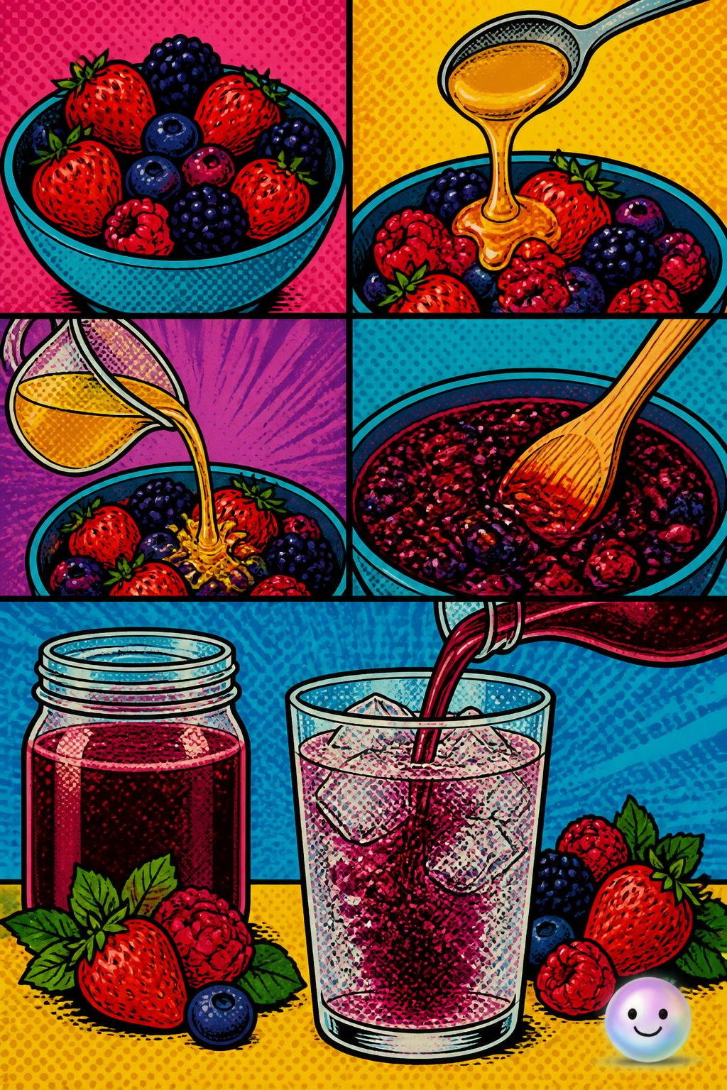Crafting a quick Amish berry shrub
