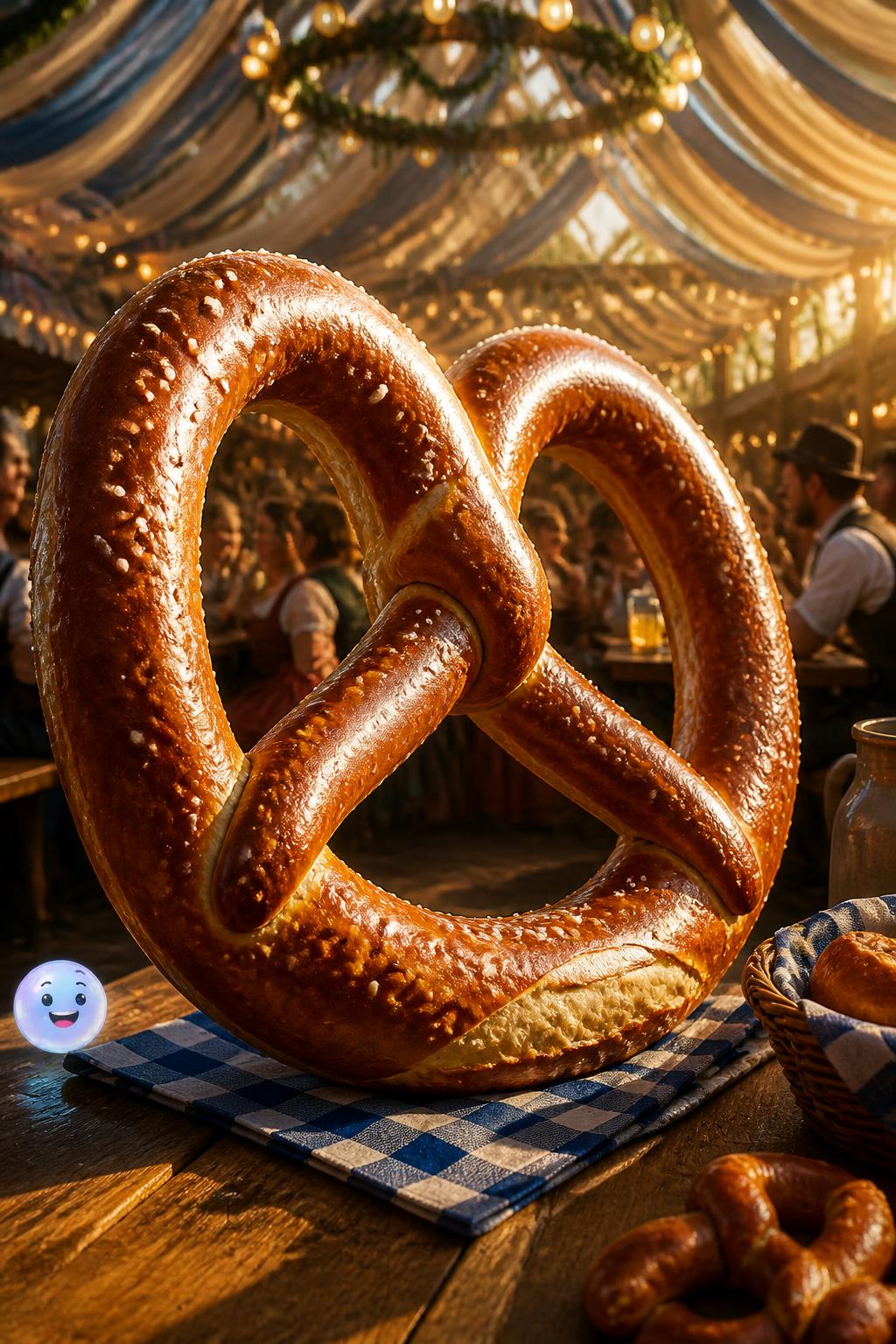 Die gigantische Riesenbrezel vom Oktoberfest