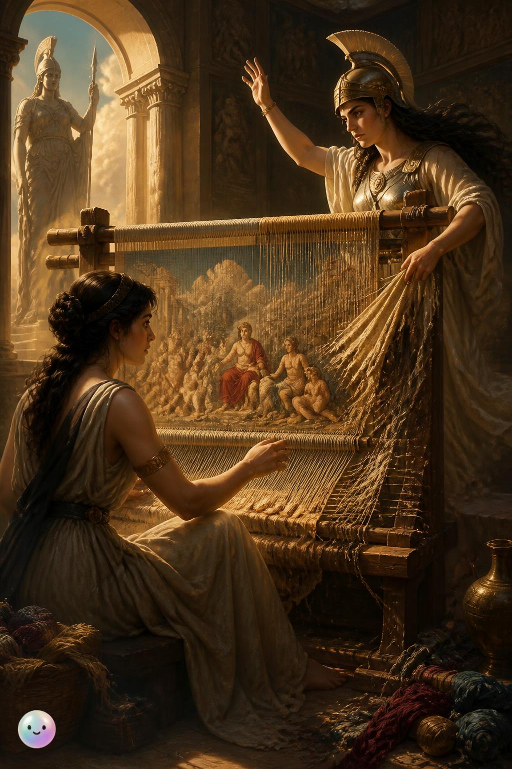 Arachne the weaver who challenged a goddess