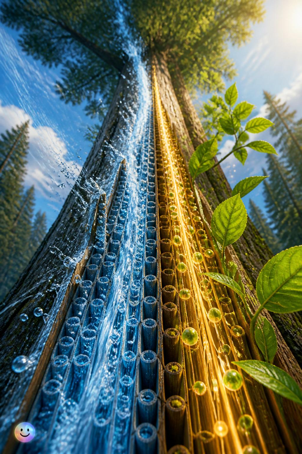The vascular highway of xylem and phloem