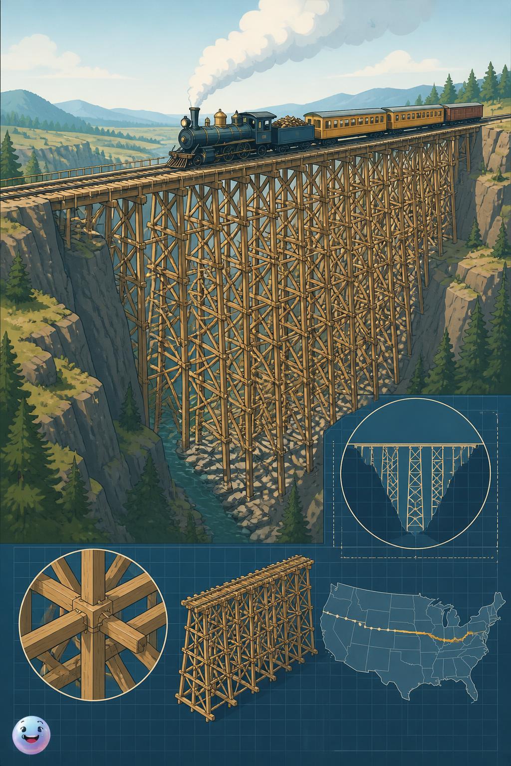 Bridges made of toothpicks