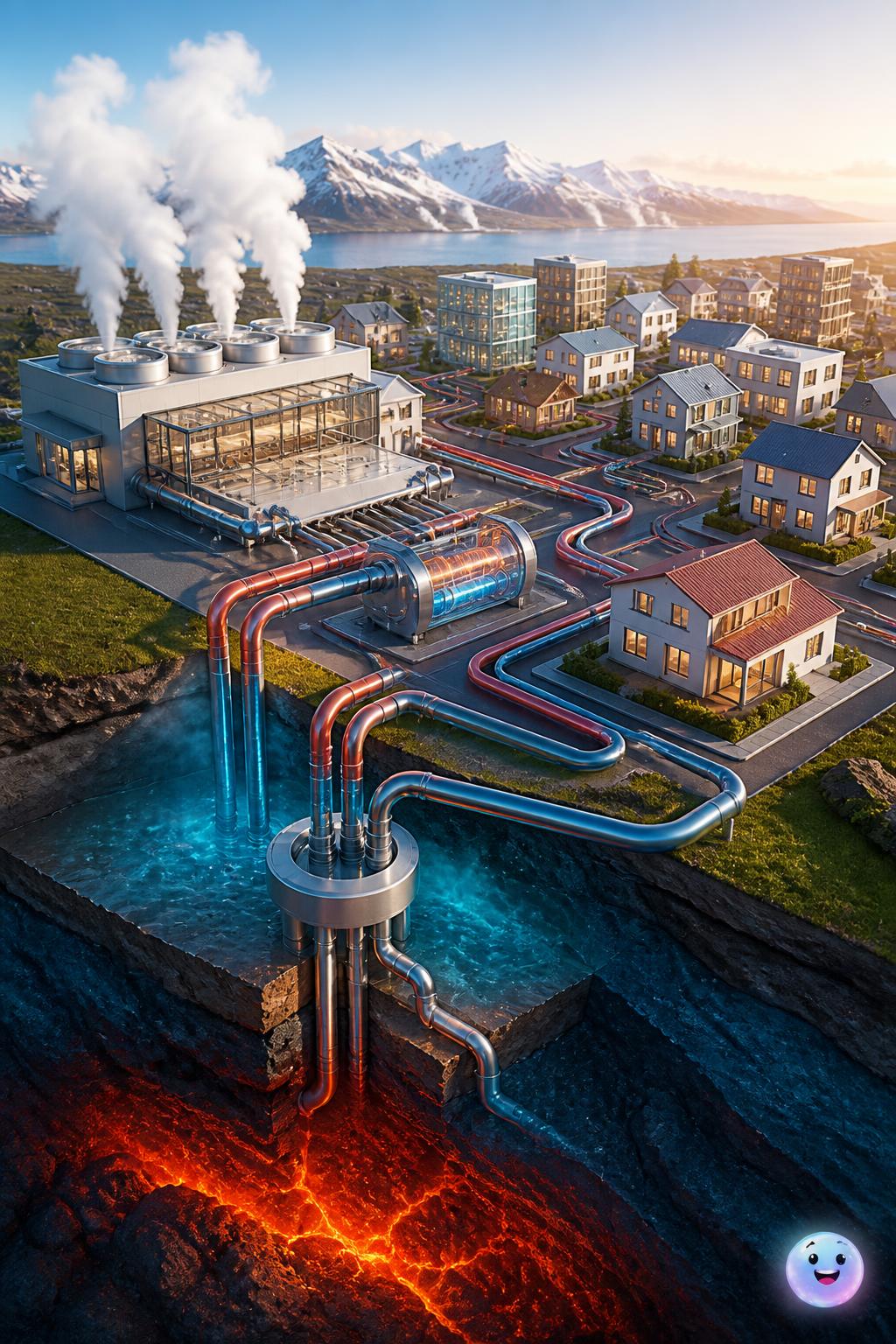 Iceland's volcanic hot water grid